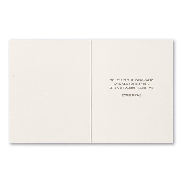 We Should Get Together Sometime! - Card