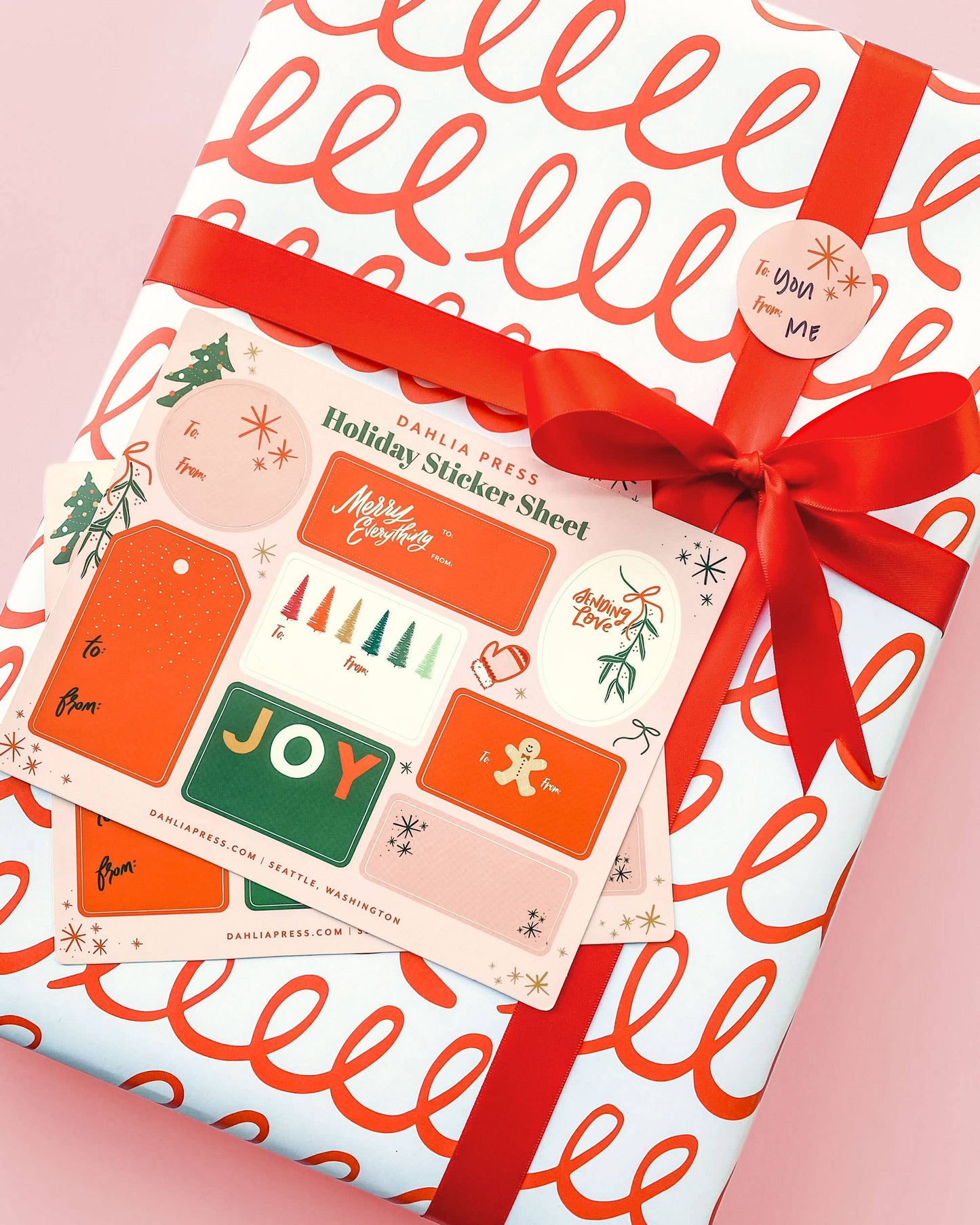 Holiday Sticker Tag Sheet