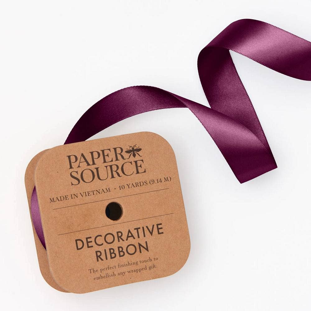 Satin Ribbon 1" Width: Antique Gold