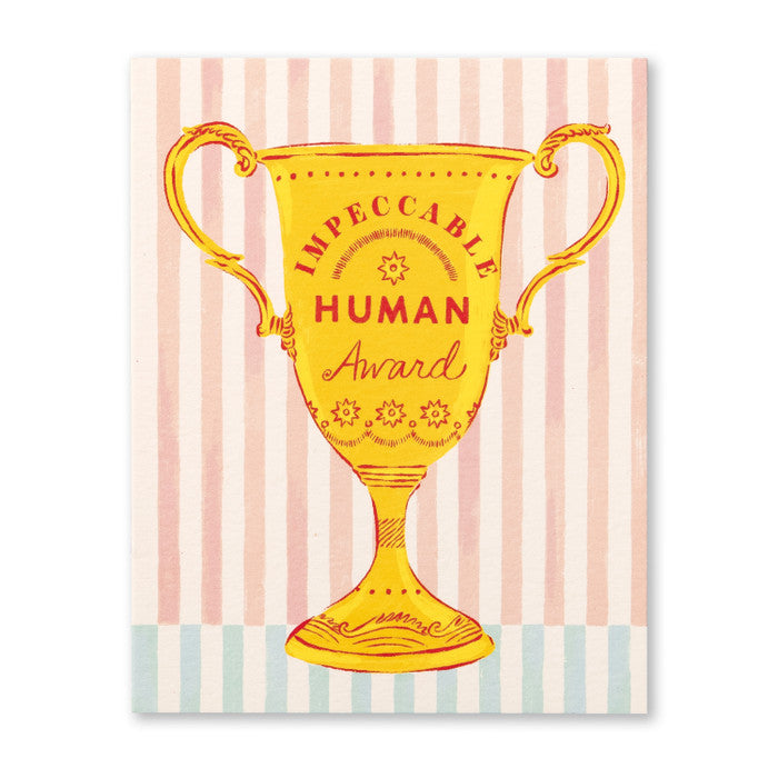 Impeccable Human Award - Card