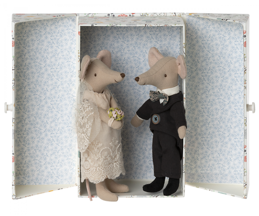 Wedding Mice Couple in Box by Maileg