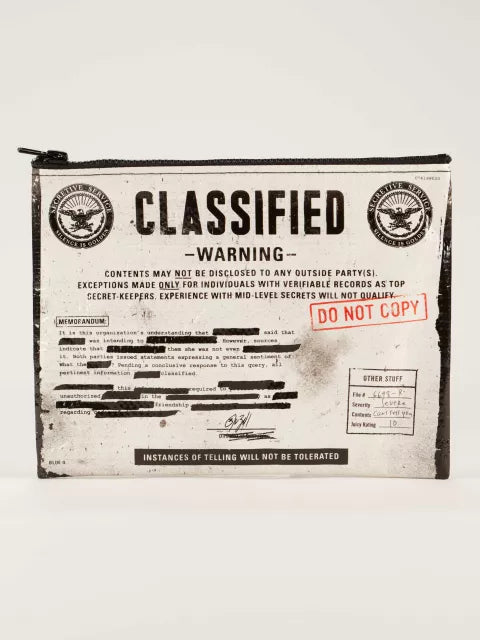 Classified, Zipper Pouch