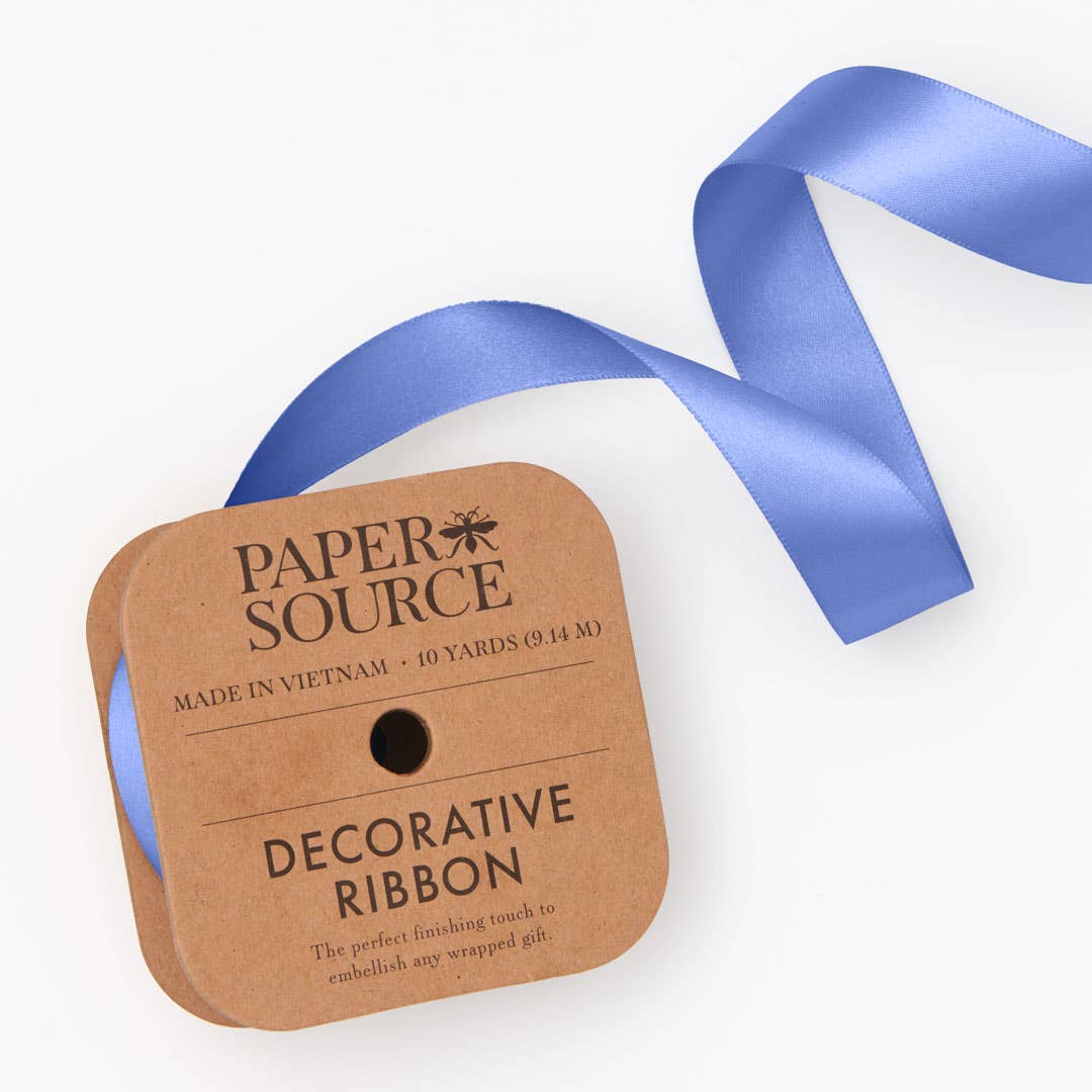 Satin Ribbon 1" Width: Antique Gold