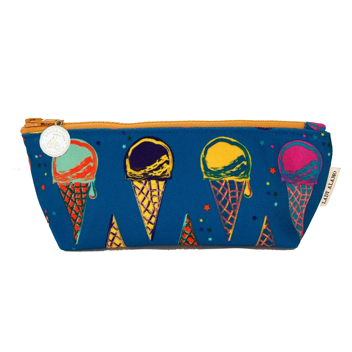 Skinny Zip: Ice Cream: 9.5"W x 3.25"H x 2.5"D