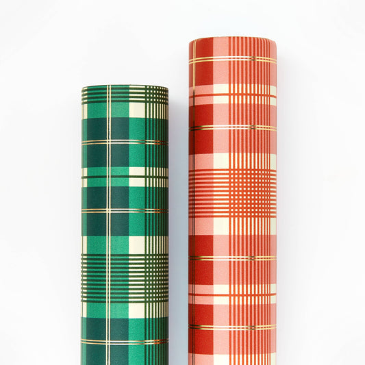 Holiday Stone Wrap Paper Asst. Red & Green