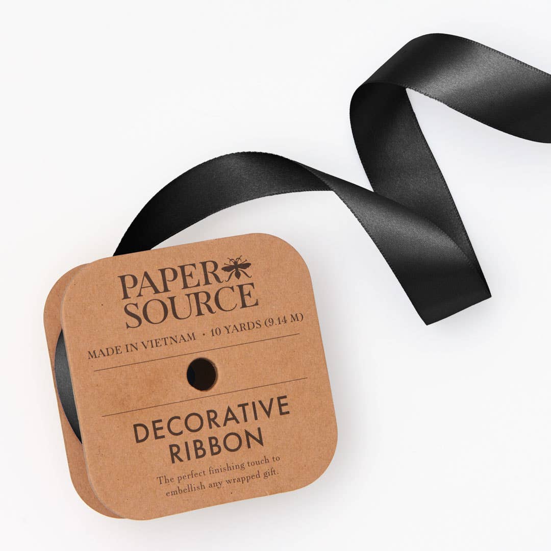 Satin Ribbon 1" Width: Antique Gold