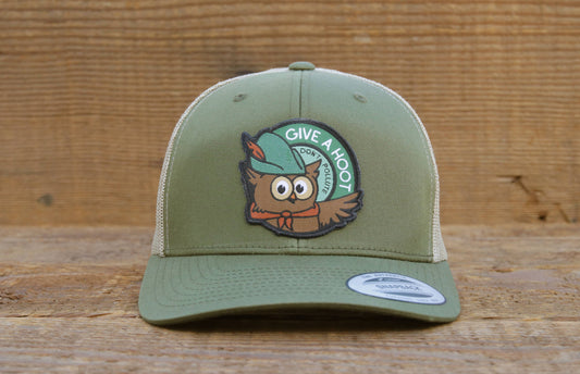 Give a Hoot Don't Pollute, Woodsy the Owl hat, Trucker Cap