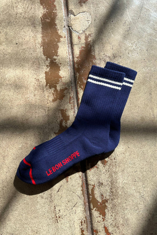 Boyfriend Socks - Navy