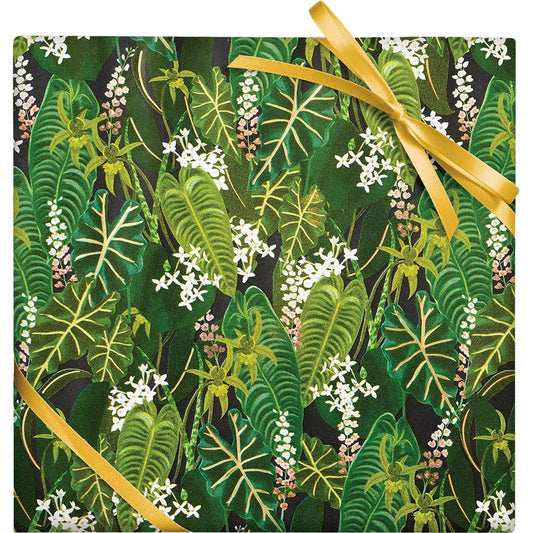 Greenery Leaf Stone Paper Roll Wrap