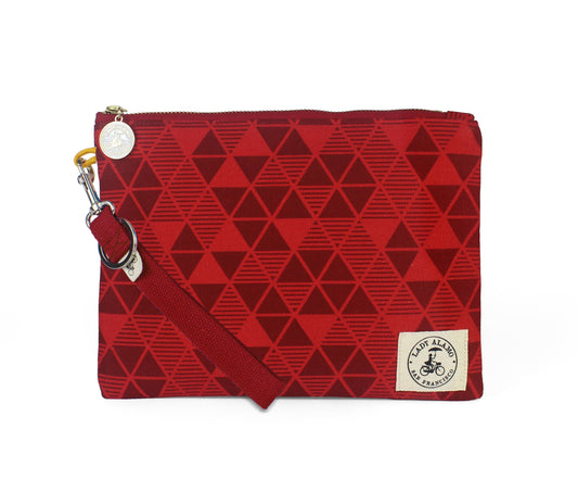 Miss Zip Wristlet: Pyramid Red