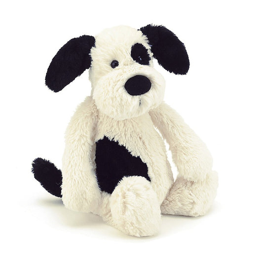 Bashful Black & Cream Puppy, Medium