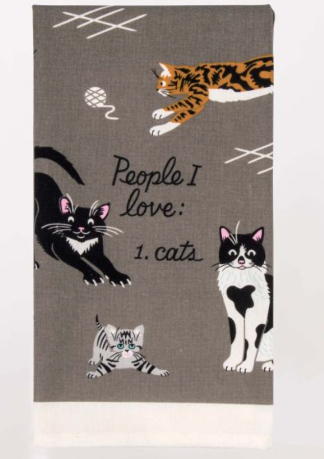 People I Love: Cats Dish Towel