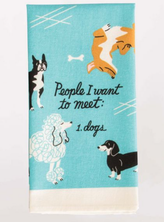 People To Meet: Dogs Dish Towel