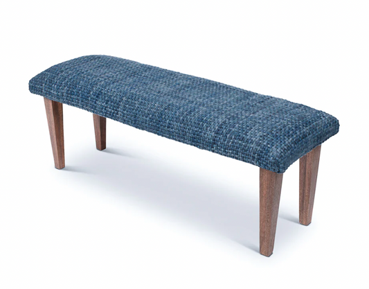 Indigo Striped Bench