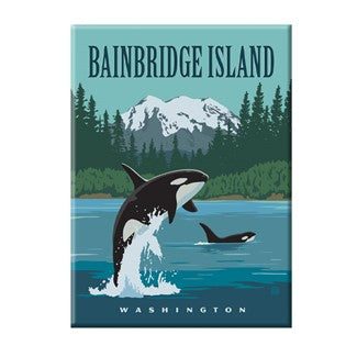 Bainbridge Island Orcas Magnet